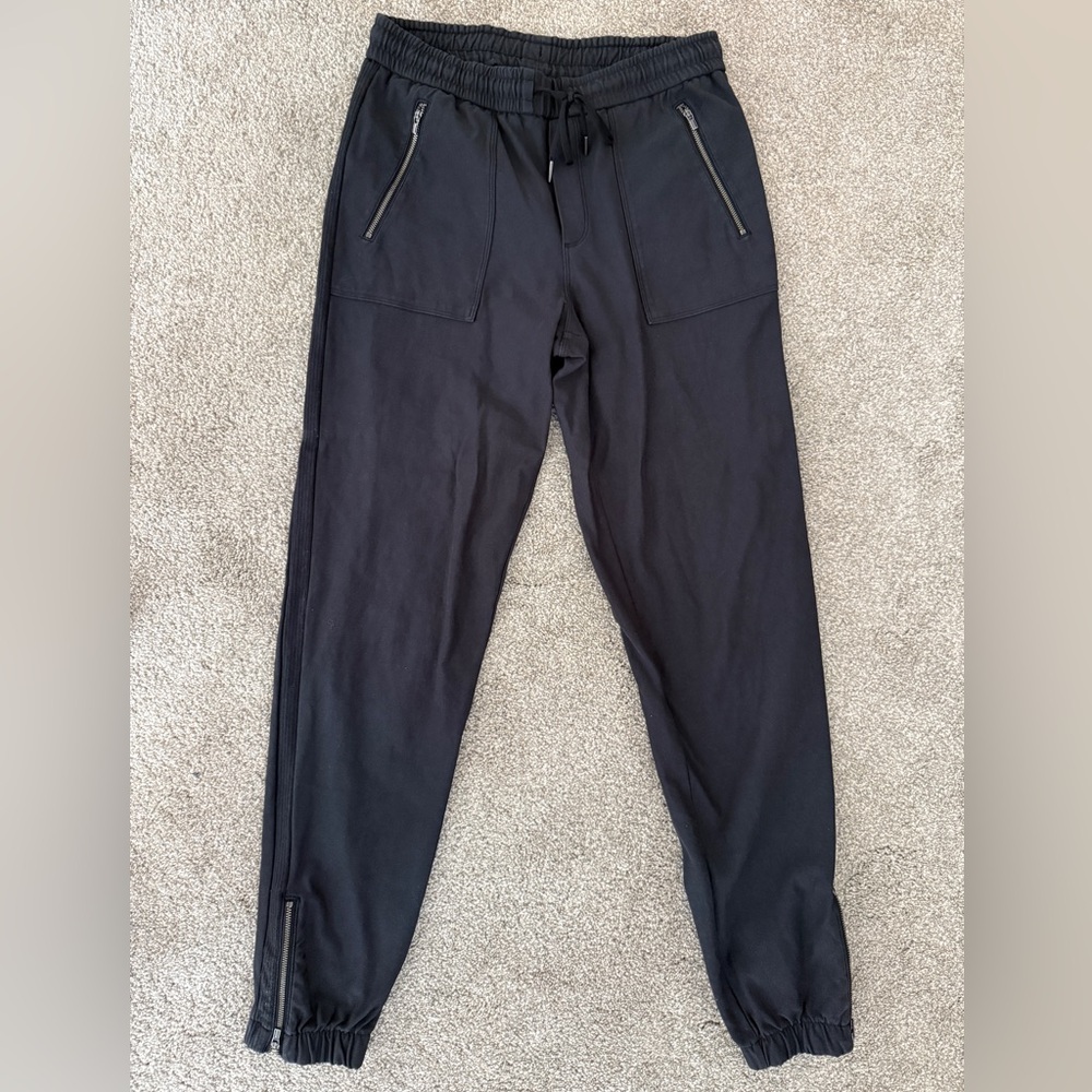 Athleta Women's Black Joggers with Zipper Details